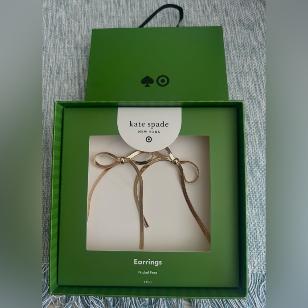 Kate Spade Gold Ribbon Earrings